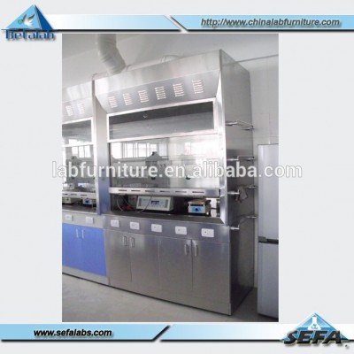 Stainless Steel Fume hood S.S fume extractor for acid corrosion chemical lab furniture