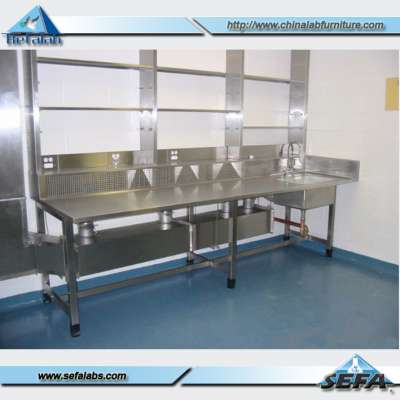 Equipment Used For Dental Floor Mounted Full 304 Stainless Steel bench